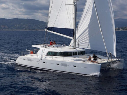 Lagoon 500 Sailing Catamaran for bare boat and skippered charters in 