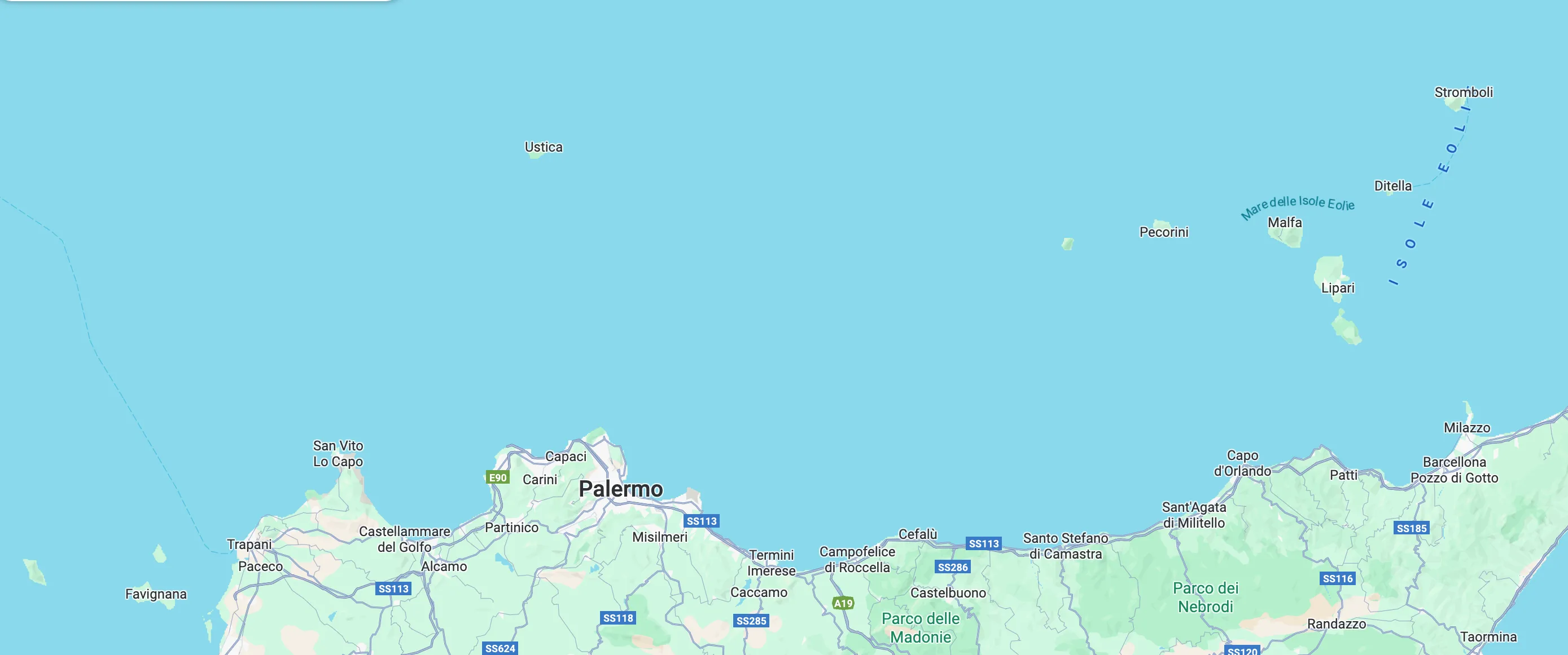 Capo d'Orlando Route Image